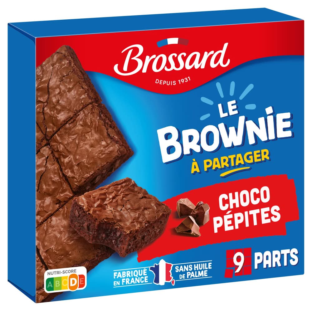 Brossard - Brownie à partager aux pépites de chocolat (285g)