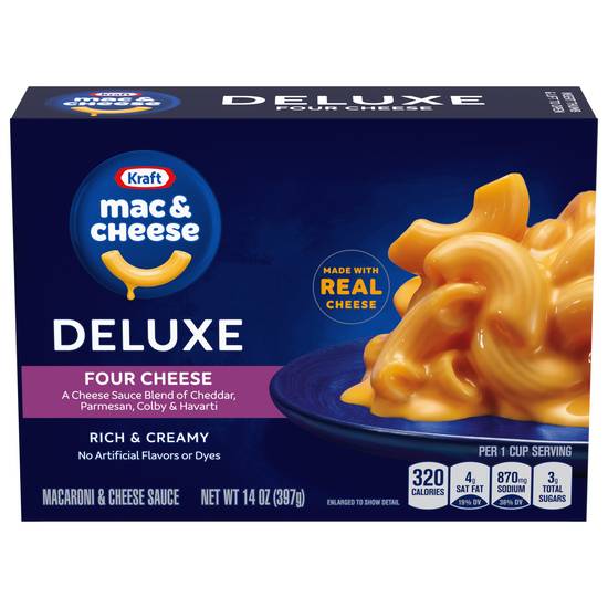 Kraft Deluxe Macaroni & Cheese Four Cheese Dinner