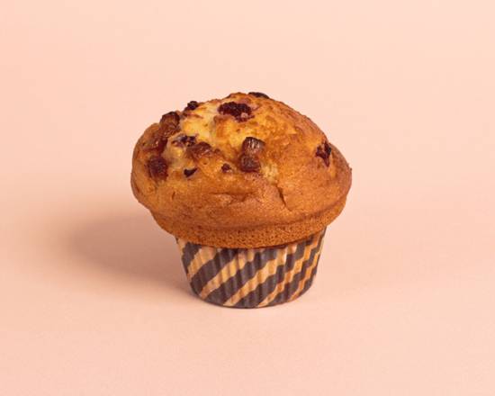 Muffin chocolat blanc framboise