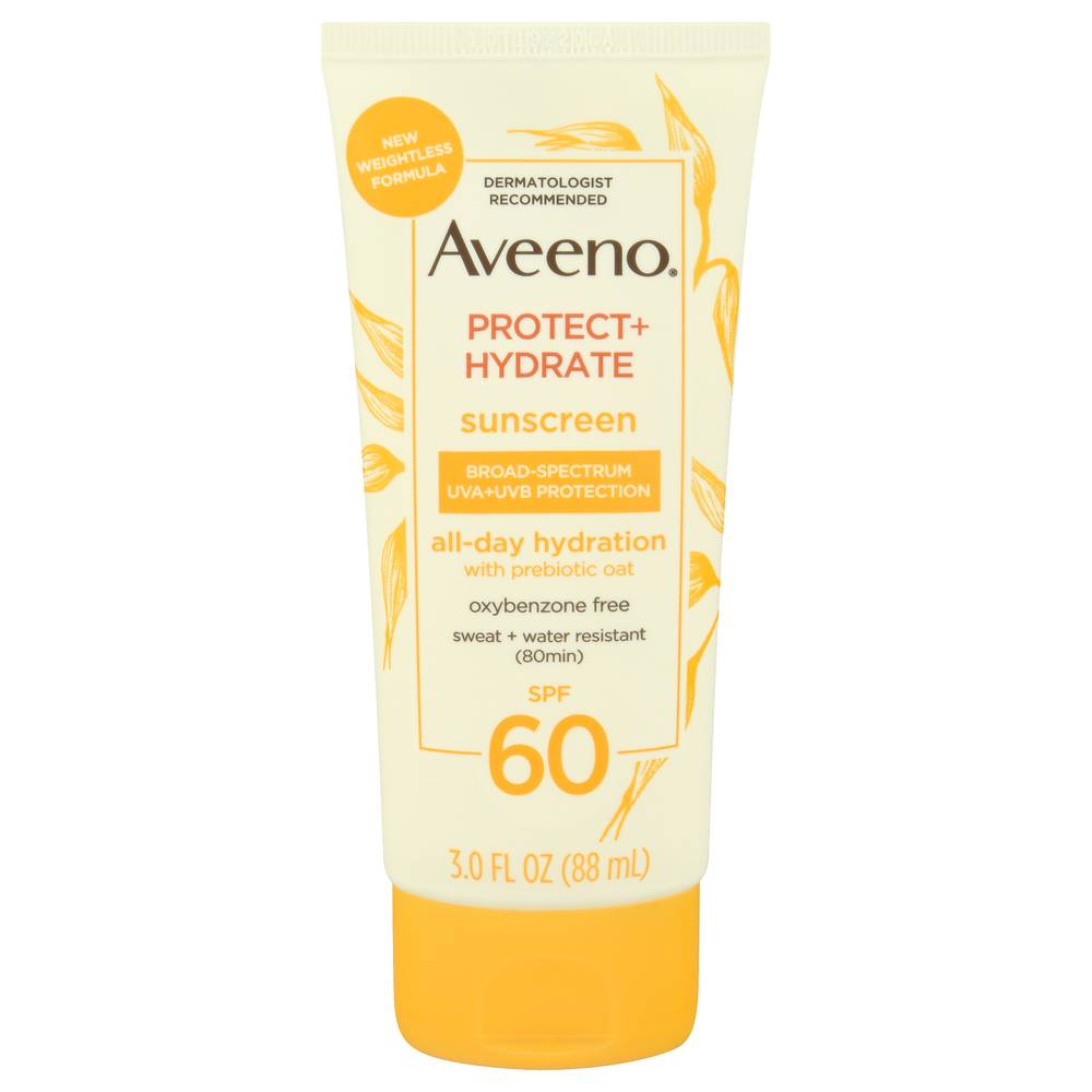 Aveeno Protect + Hydrate Spf 60 Sunscreen Lotion (3 fl oz)