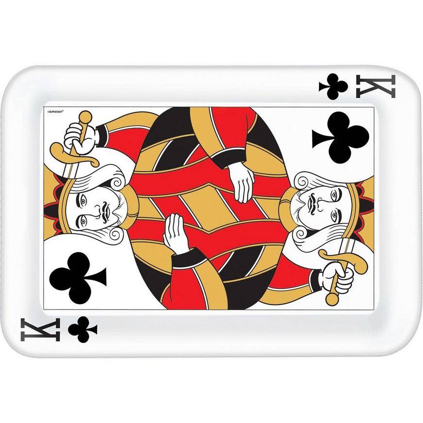 Roll the Dice Casino Rectangular Platter