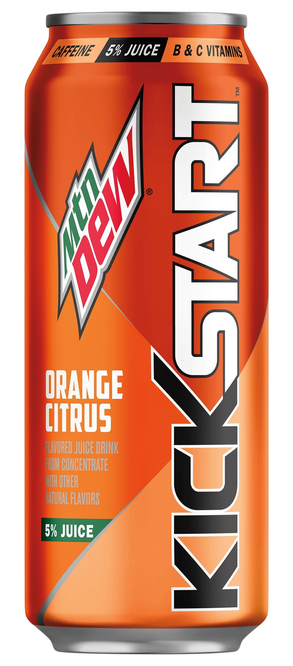 Mountain Dew Kickstart Juice Drink, Orange Citrus (16 fl oz)