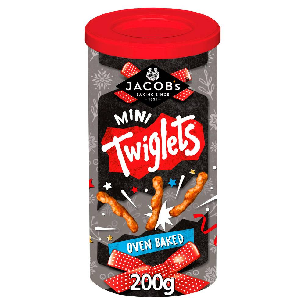 Jacob's Twiglets Original Baked Snacks Christmas Tub 200g