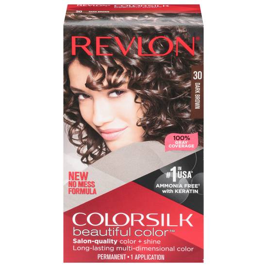 Revlon Colorsilk Permanent Beautiful Hair Color (30 dark brown)