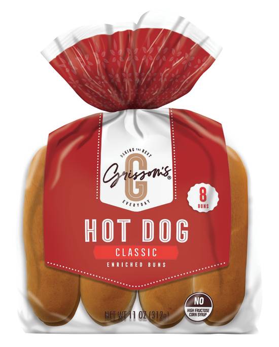 Grissom's Classic Hot Dog Buns