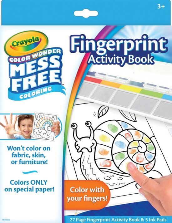 Crayola Color Wonder Mess Free Fingerprint Ink Painting Activity Set, Ages 3+