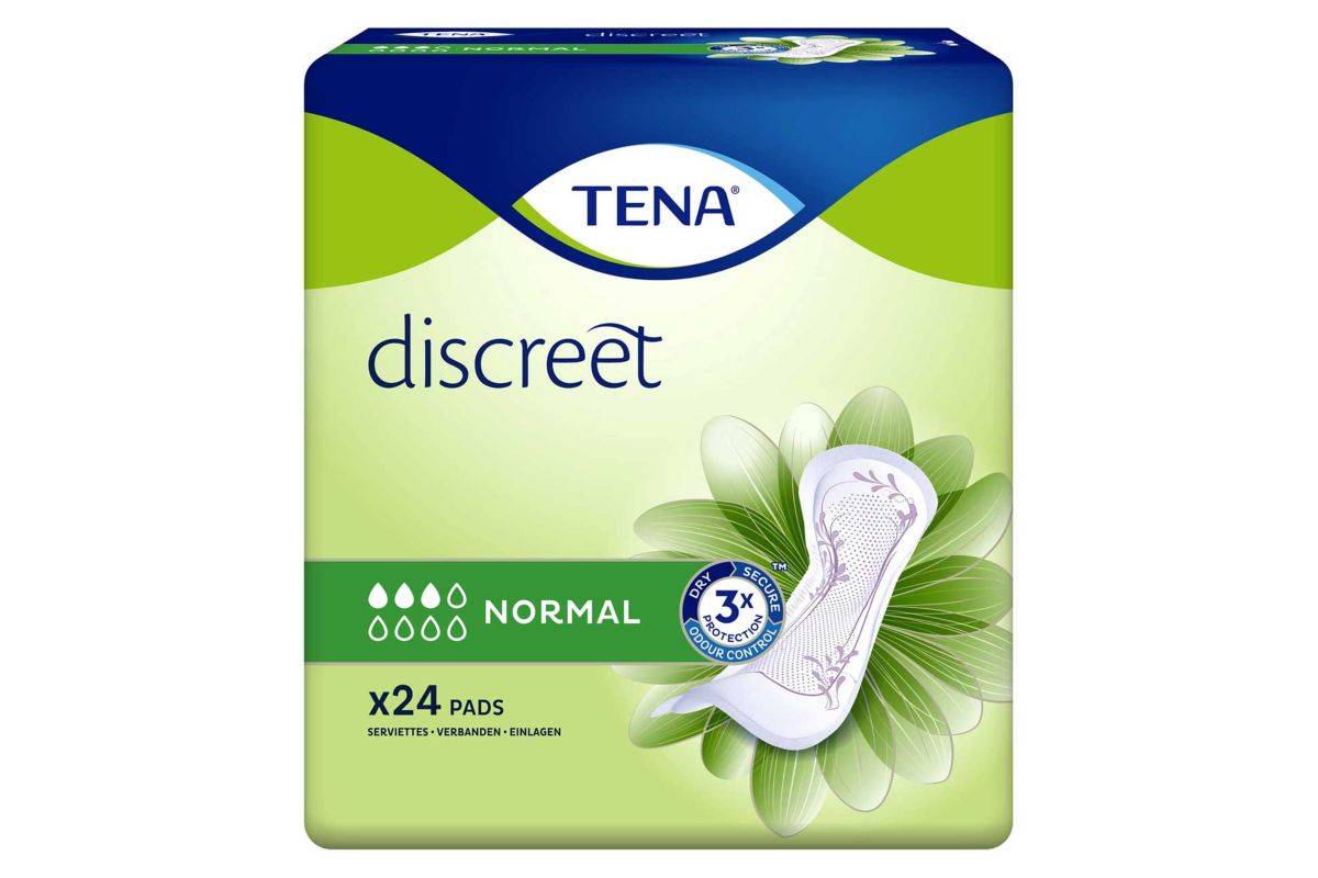 TENA Discreet Normal Incontinence Pads Duo 24 Pack