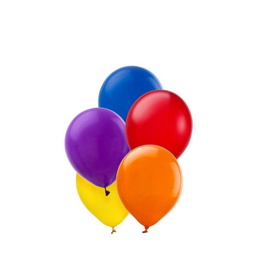 Uninflated 50ct, 5in, Assorted Color Mini Balloons