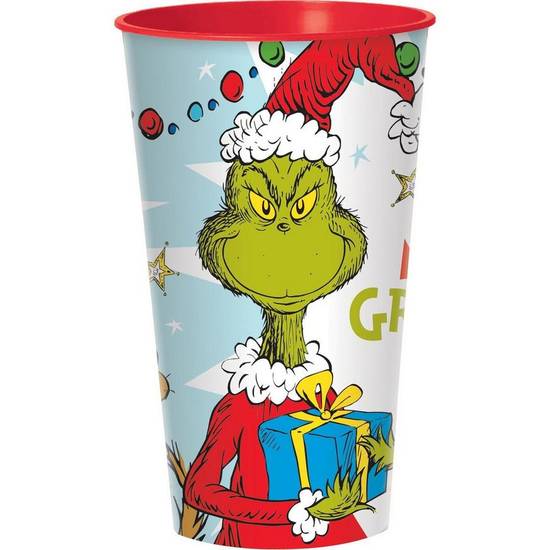 Merry Grinchmas Plastic Favor Cup, 32oz - How the Grinch Stole Christmas