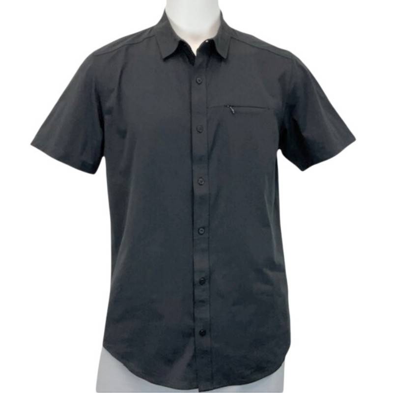 Burnside Men Solid Shirt - S-2x - Black