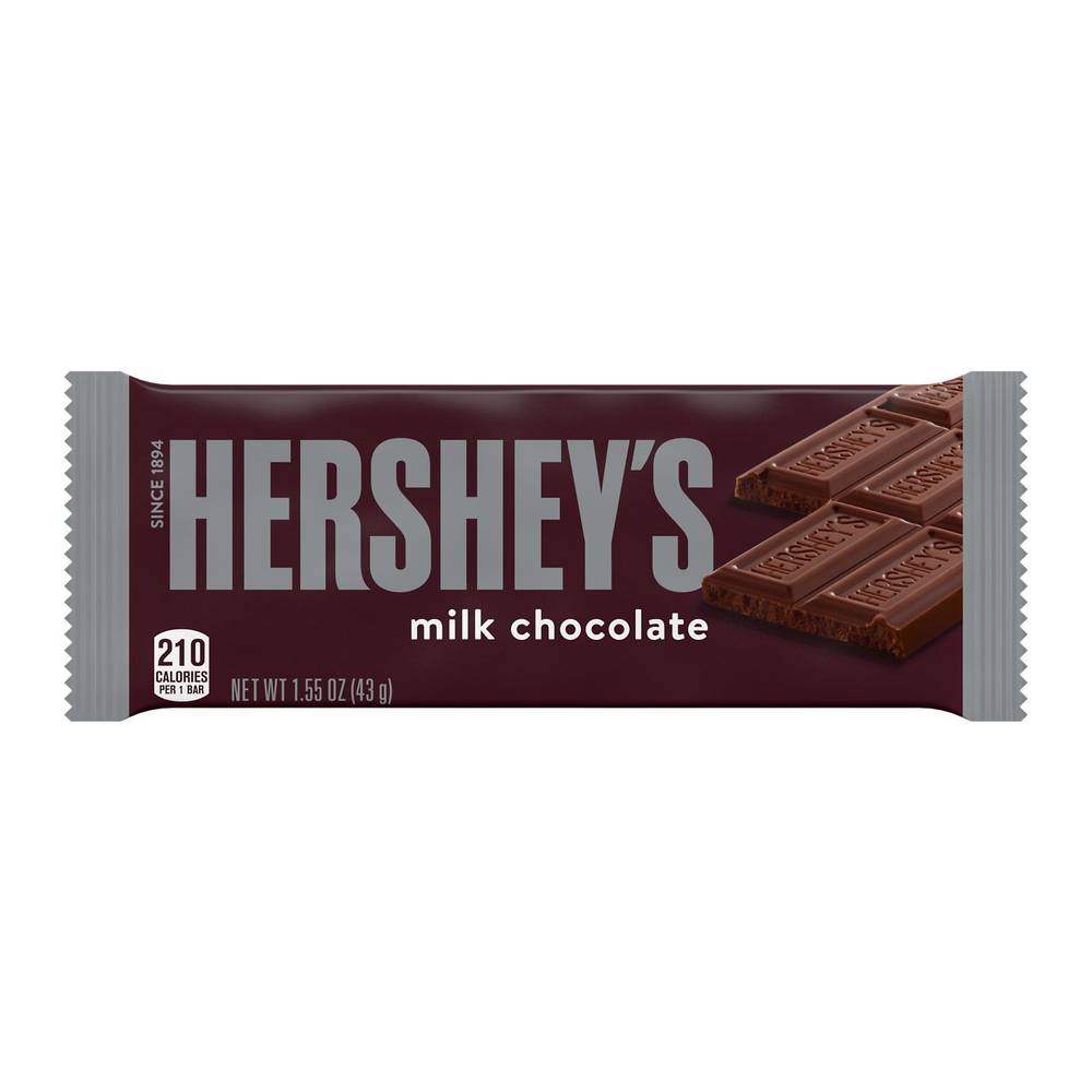 Hershey'S Milk Chocolate Candy Bar, 1.55 Oz