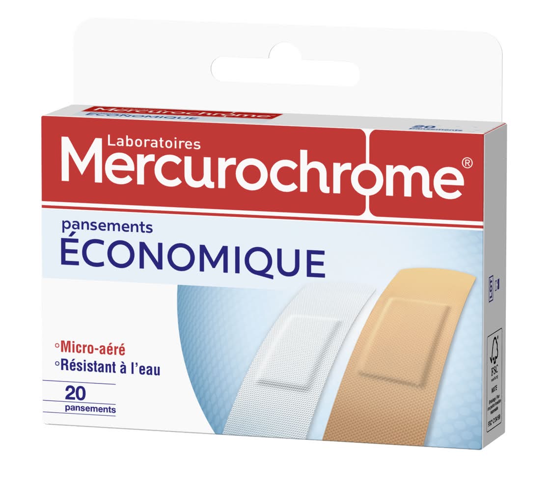Mercurochrome - Pansements économique (7g)