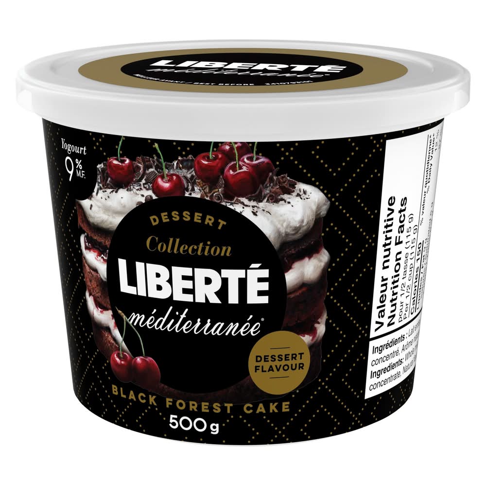 Liberté Mediterranean 9% Yogurt Black Forrest Cake (500 g)