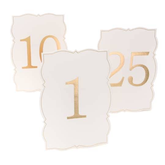 1-25 Ornate Gold Table Numbers By Celebrate It