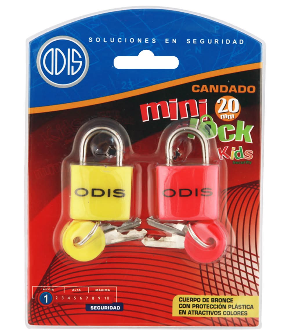 Odis · Candado mini lock 20 mm (2 un)
