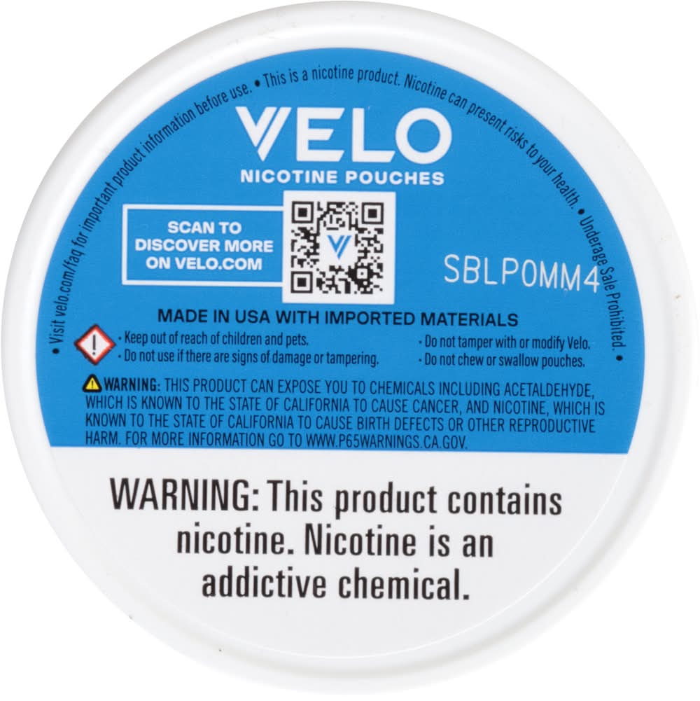 Velo Plus Nicotine Pouches 9 mg Delivery Near Me | Order Online