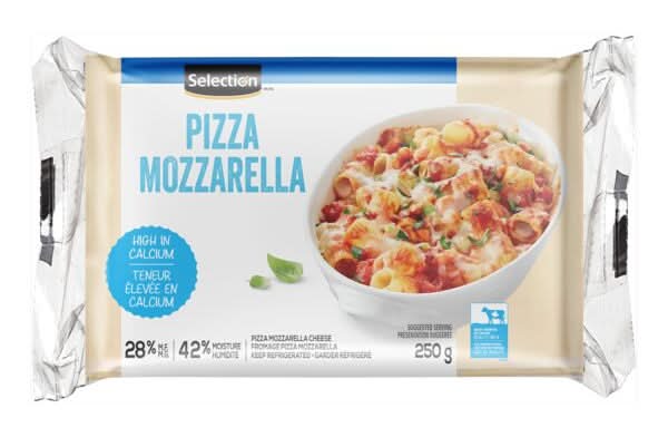 Selection fromage mozzarella 28% mg - mozzarella cheese 28% mf