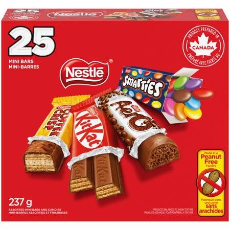 Nestlé Mini Chocolate Bars, Assorted (237 g, 25 ct)