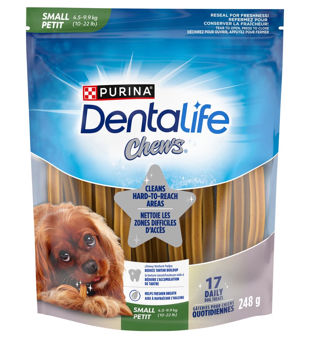 Purina dentalife chews bâtons dentaires pour chiens - dentalife chews dental sticks for dogs (17 unités) (petit)