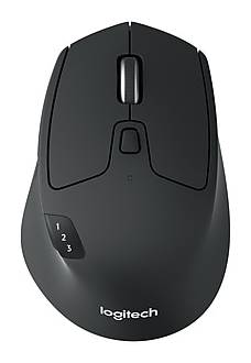 Logitech M720 Triathlon Multi-Device Wireless Mouse Black Gray (6.08 oz)