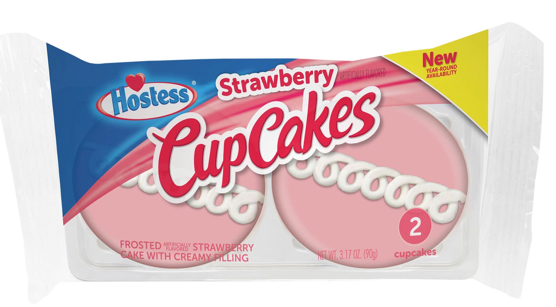 Hostess Cupcakes, Strawberry (3.17 oz, 2 ct)