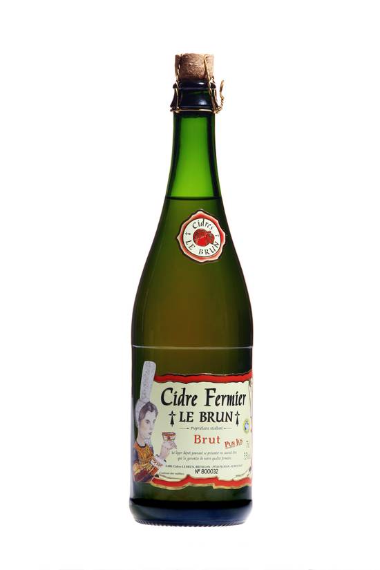 Cidre Le Brun - Fermier brut (750 ml)