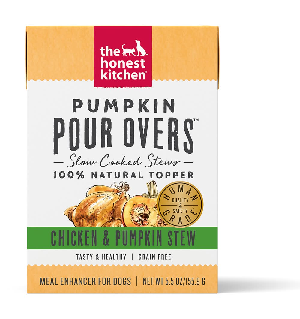 The Honest Kitchen Pour Over Chicken & Pumpkin Stew Topper Dog Food (5.5 oz)