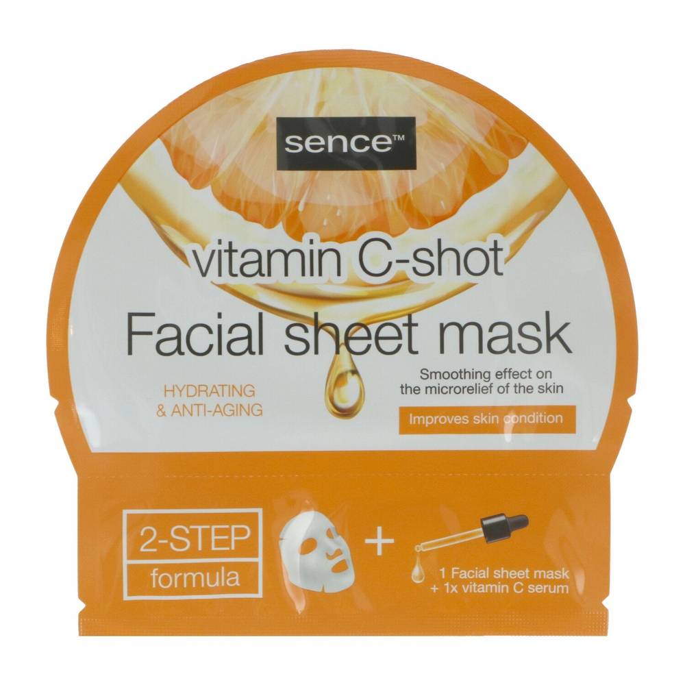 Sence - Masque facial en tissu à la vitamine c formule en 2 étapes