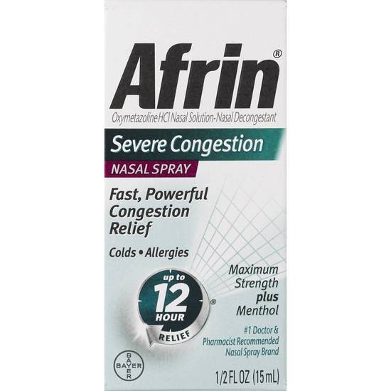 Afrin Severe Congestion Nasal Pump Mist, 0.5 OZ