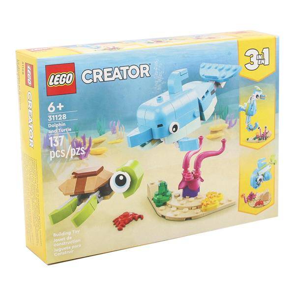 LEGO Creator Dolphin & Turle, 31128, 137 Pieces, 6+