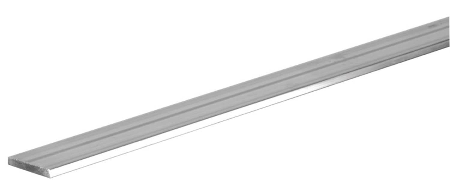 Steelworks 0.125 In. X 0.75 In. W X 6 Ft. L Aluminum Flat Bar 1 Pk
