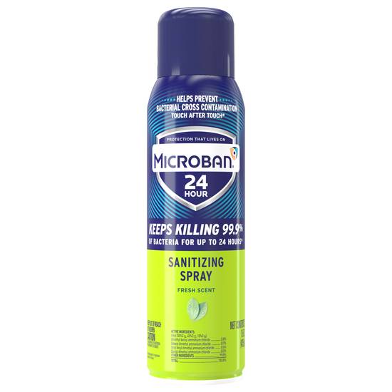 Microban 24 Hour Fresh Scent Disinfectant Sanitizing Spray