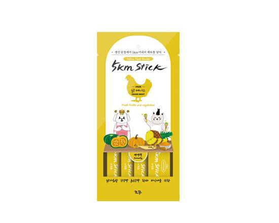 【5km Stick】犬貓用營養蔬果肉泥-雞胸肉(免疫力)14g*4入#20751326