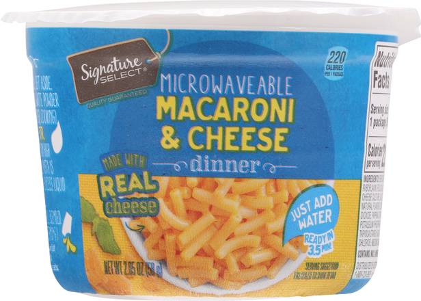Signature Select Microwavable Macaroni & Cheese Dinner (2.05 oz)