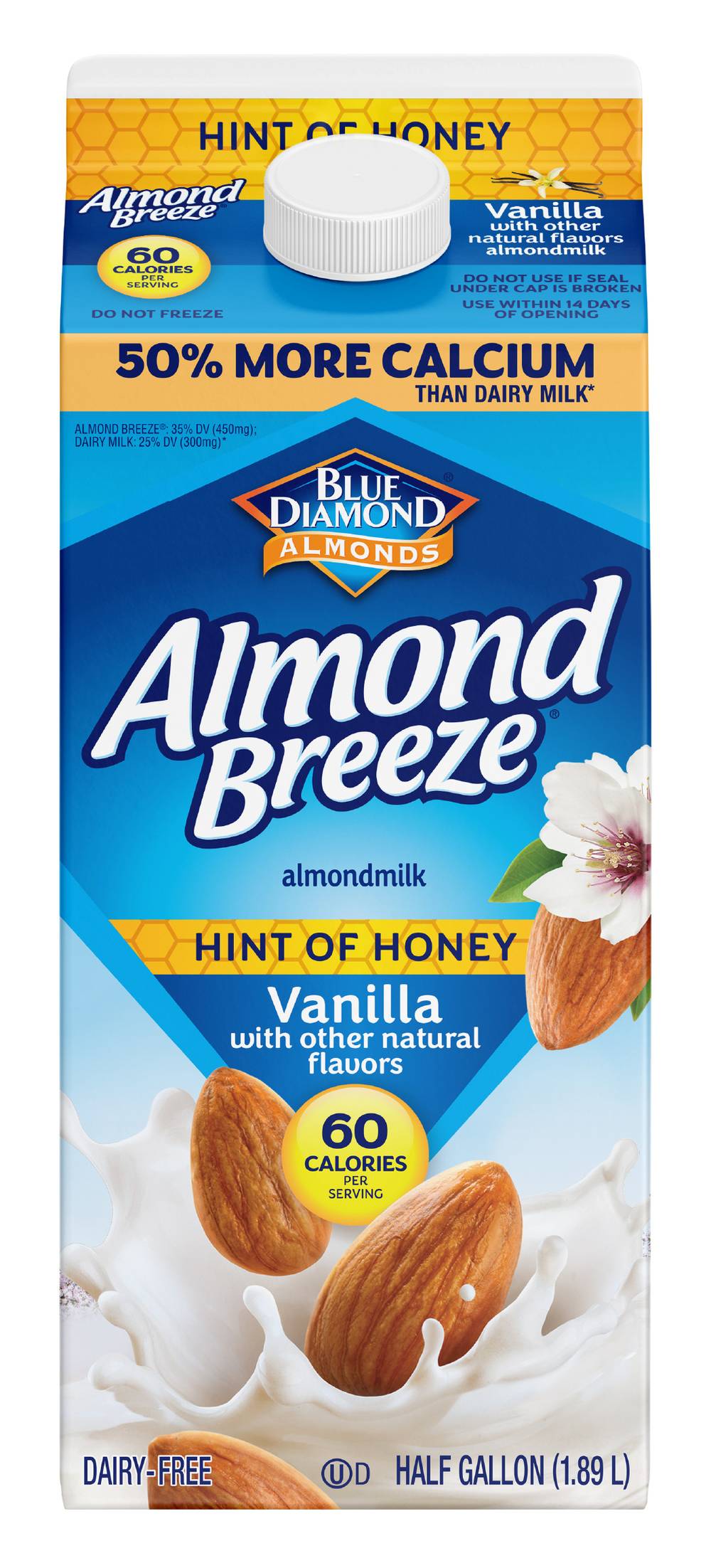 Almond Breeze Hint Of Honey Vanilla Almondmilk (1.89 L)