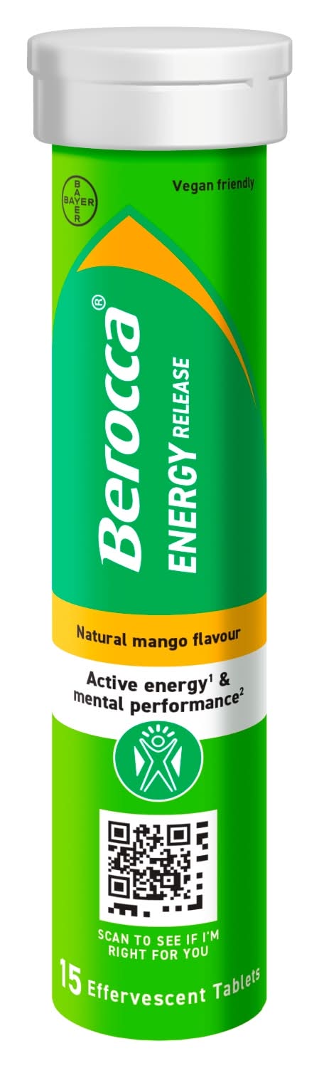 Berocca Mango Effervescent Srp 15 Tablets