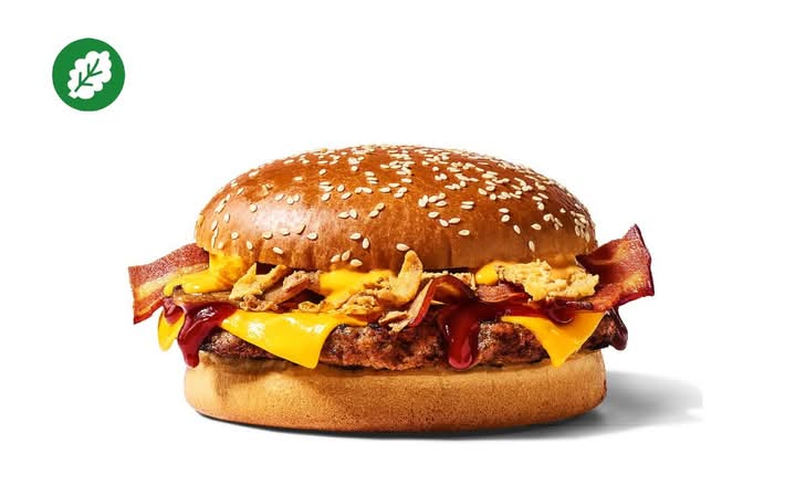Plant-Based Cheesy BBQ Burger