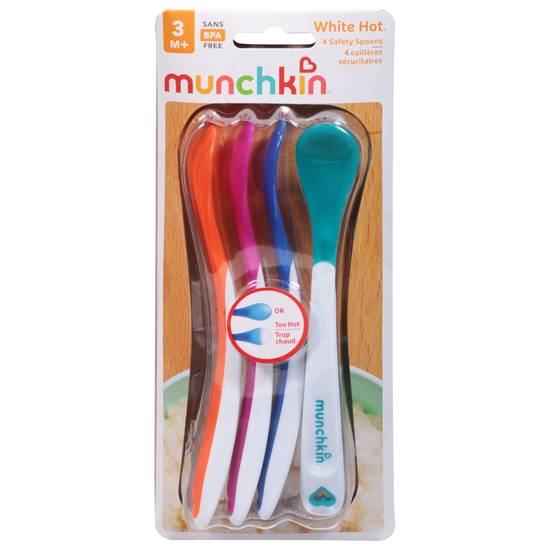 Munchkin White Hot Safety Spoons (4 ct)