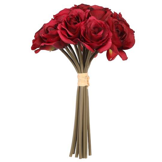 11" Red Rose Bundle By Ashland