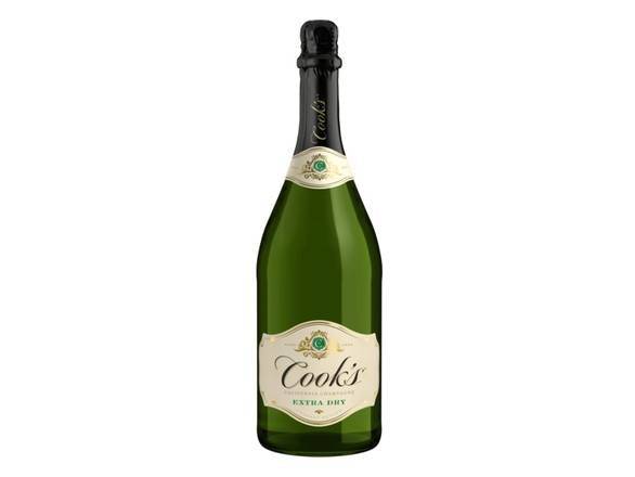 Cook's California Champagne Extra Dry White Sparkling Wine (750 ml)