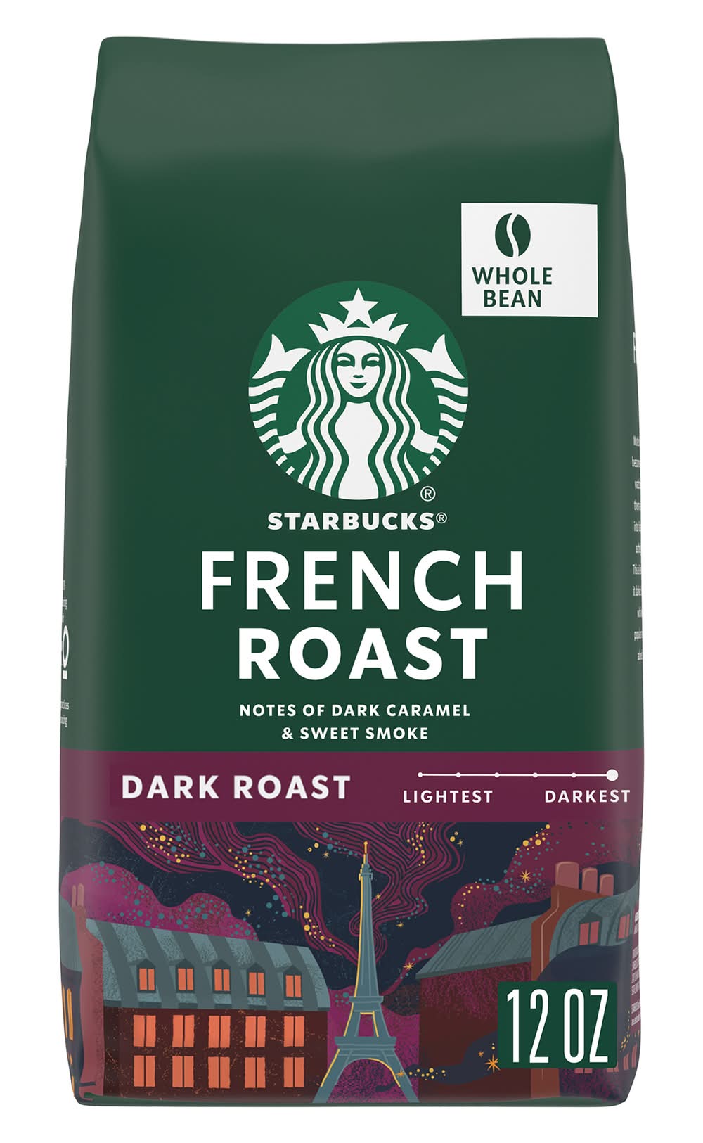 Starbucks 100% Arabica Whole Bean Coffee, French Roast (12 oz)