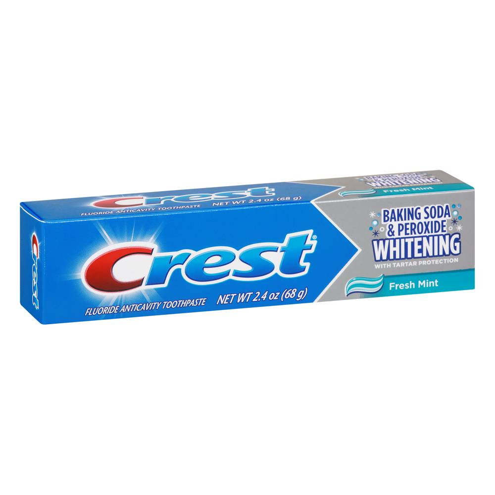 CREST Baking Soda & Peroxide Whitening Fresh Mint Toothpaste (2.4 oz)