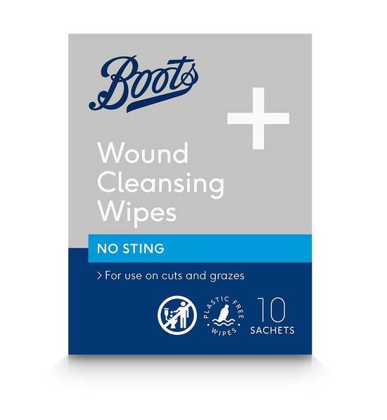 Boots Wound Cleansing Wipes No Sting Sachets