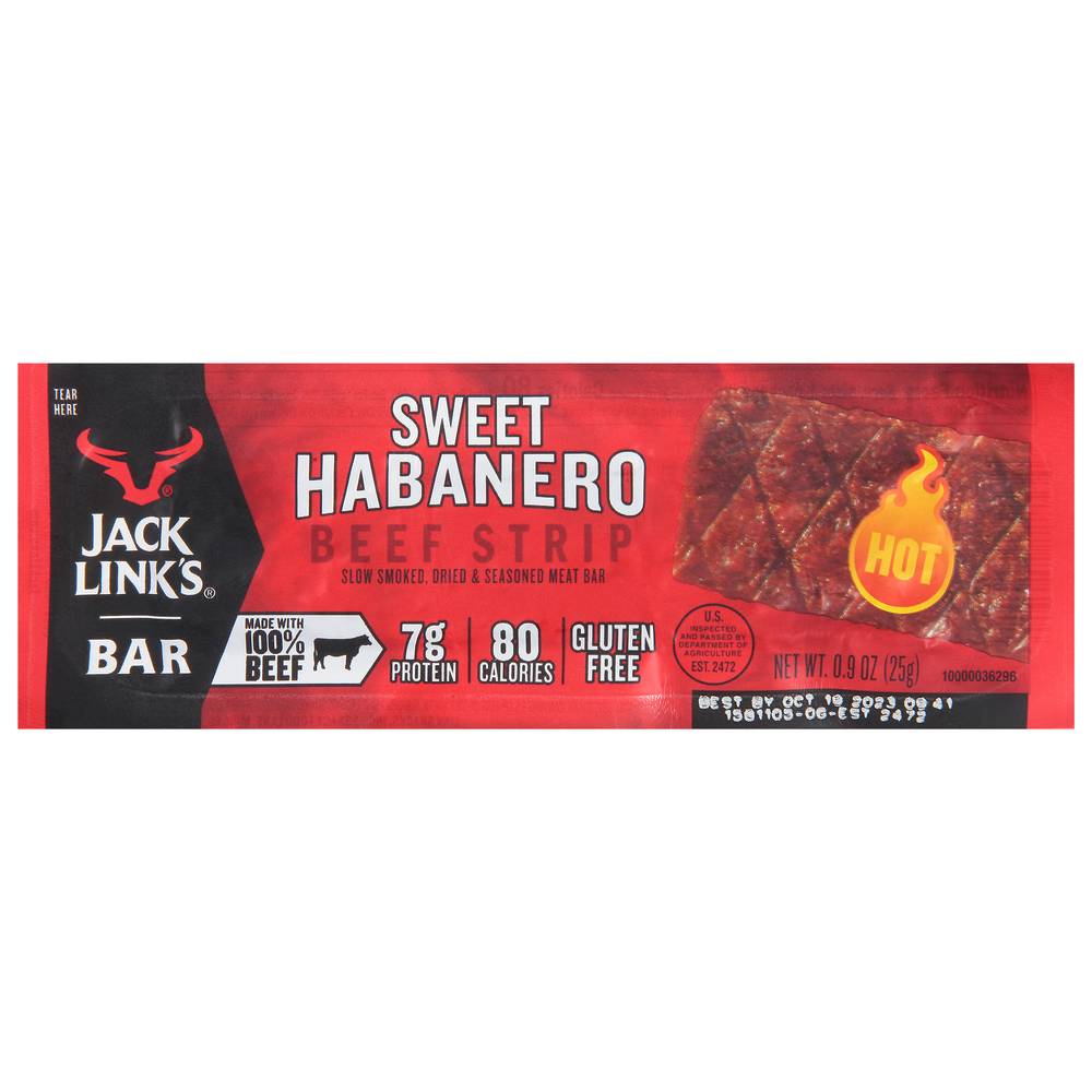 Jack Link's Sweet Habanero Beef Strip Bar (0.9 oz)