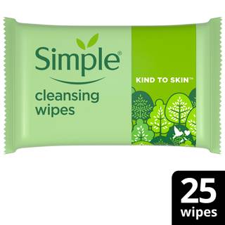 Simple Kind to Skin Cleansing Wipes Biodegradable 25 PC