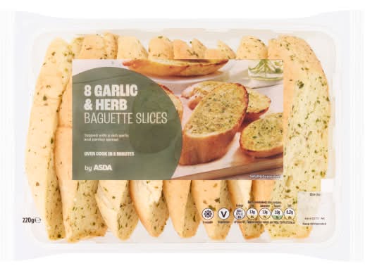 ASDA Garlic & Herb Baguette Slices (8 pack)