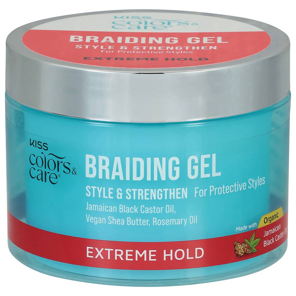 KISS Colors & Care Braid Loc Gel Extreme Hold (6 oz)