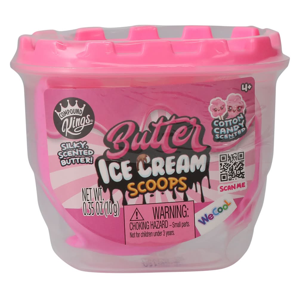 Butter Ice Cream Scoops Scented Slime 0.35oz Cotton Candy