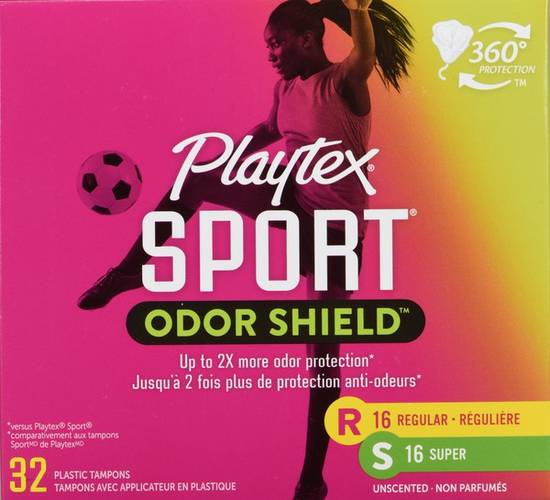 Playtex Sport Odor Shield Tampons Super (32 units)