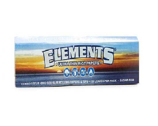 ELEMENTS King Size Slim Rolling Papers- 3Leaves